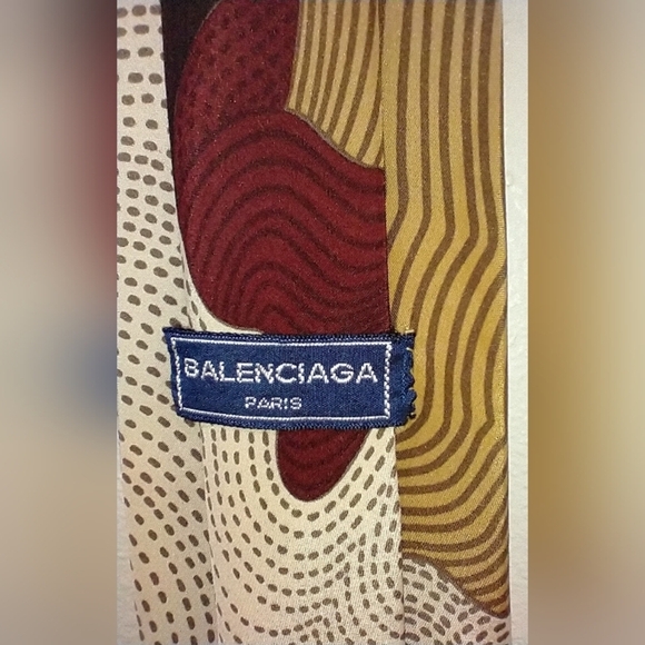 VINTAGE BALENCIAGA SILK TIE - Picture 7 of 8